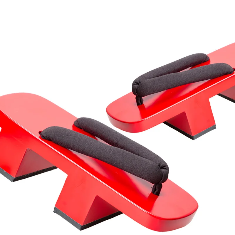 Geta Wooden Sandal - รองเท้าคอสเพลย์ผู้หญิง รองเท้าแตะส้นสูงทาสีแดง รองเท้าแตะไม้เกต้าญี่ปุ่น รองเท้าแตะไม้สวยงามสำหรับคอสเพลย์