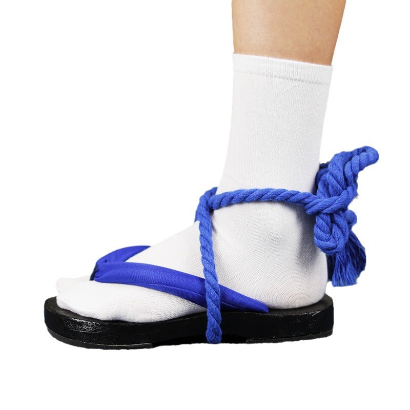 รองเท้าเกตะสายรัดสีน้ำเงิน – ร - Geta Wooden Sandal บทวิจารณ์และราคา