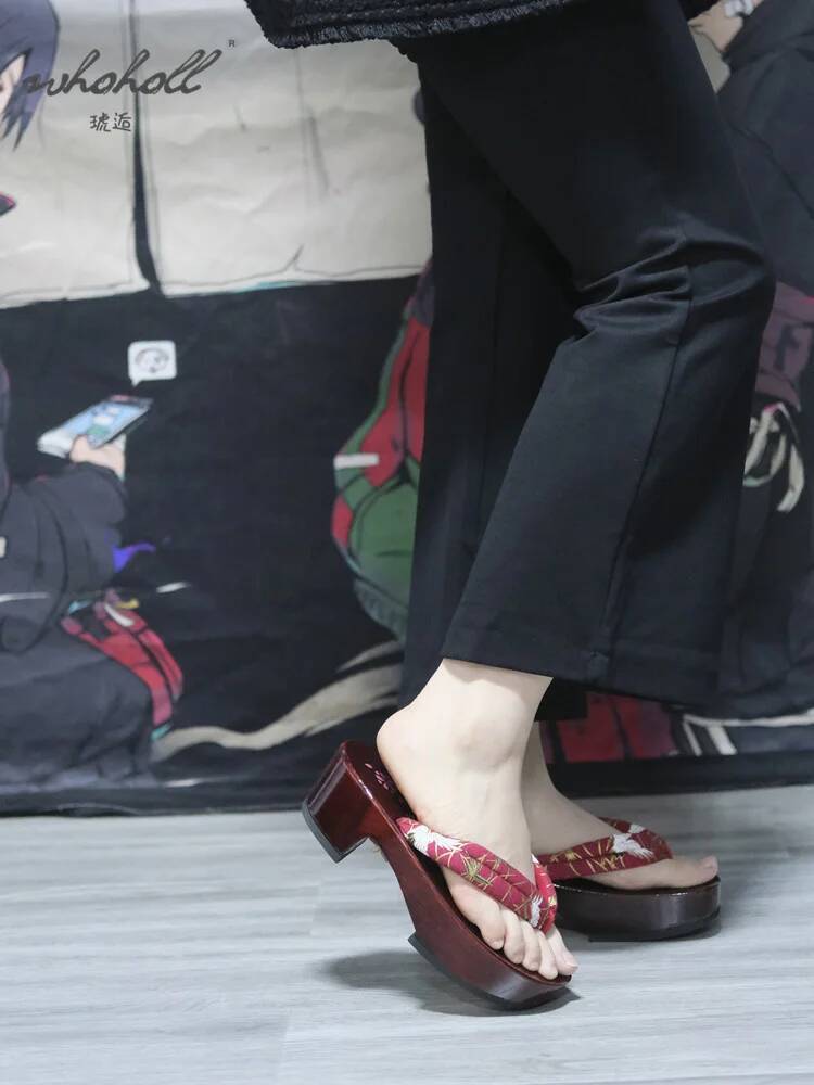 รองเท้าแตะไม้สไตล์ญี่ปุ่นสำหรั - Geta Wooden Sandal บทวิจารณ์และราคา