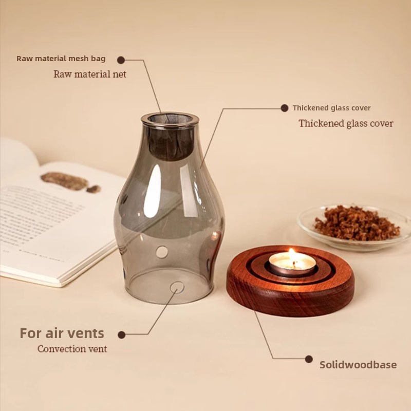 สไตล์ญี่ปุ่นเชิงเทียนแก้วโคมไฟ - Japanese Candle Wax บทวิจารณ์และราคา