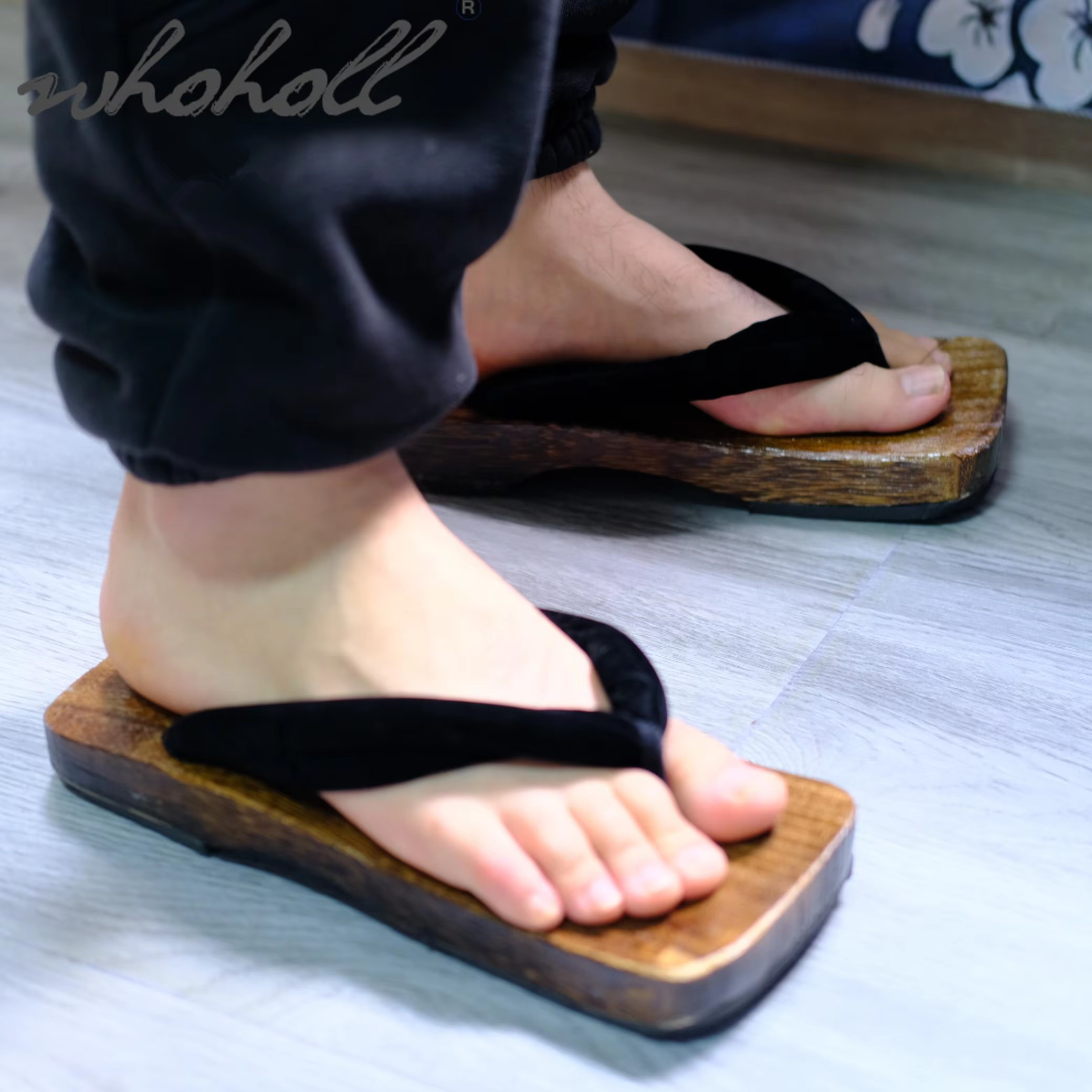 รองเท้าแตะผู้ชายแบบเกต้าญี่ปุ่ - Geta Wooden Sandal บทวิจารณ์และราคา