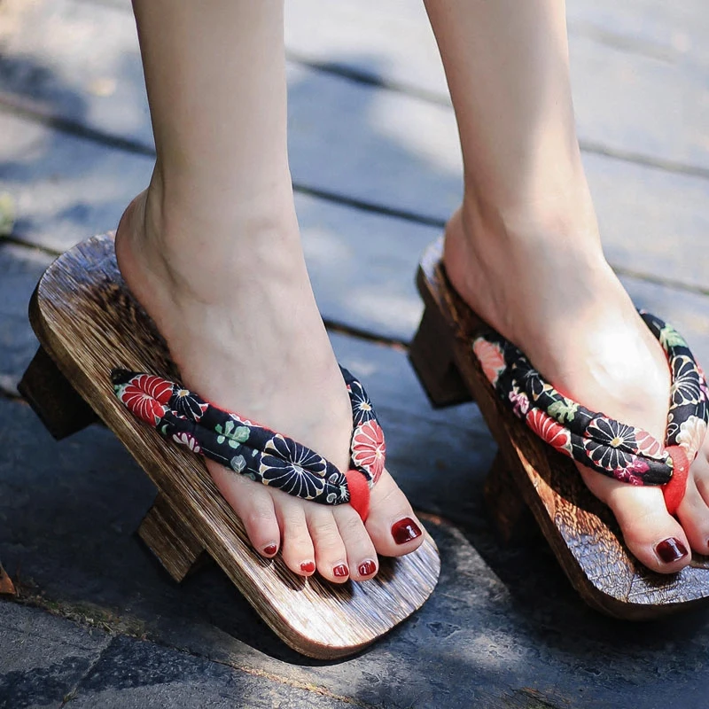 รองเท้าคอสเพลย์ผู้หญิง ส้นคู่  - Geta Wooden Sandal บทวิจารณ์และราคา