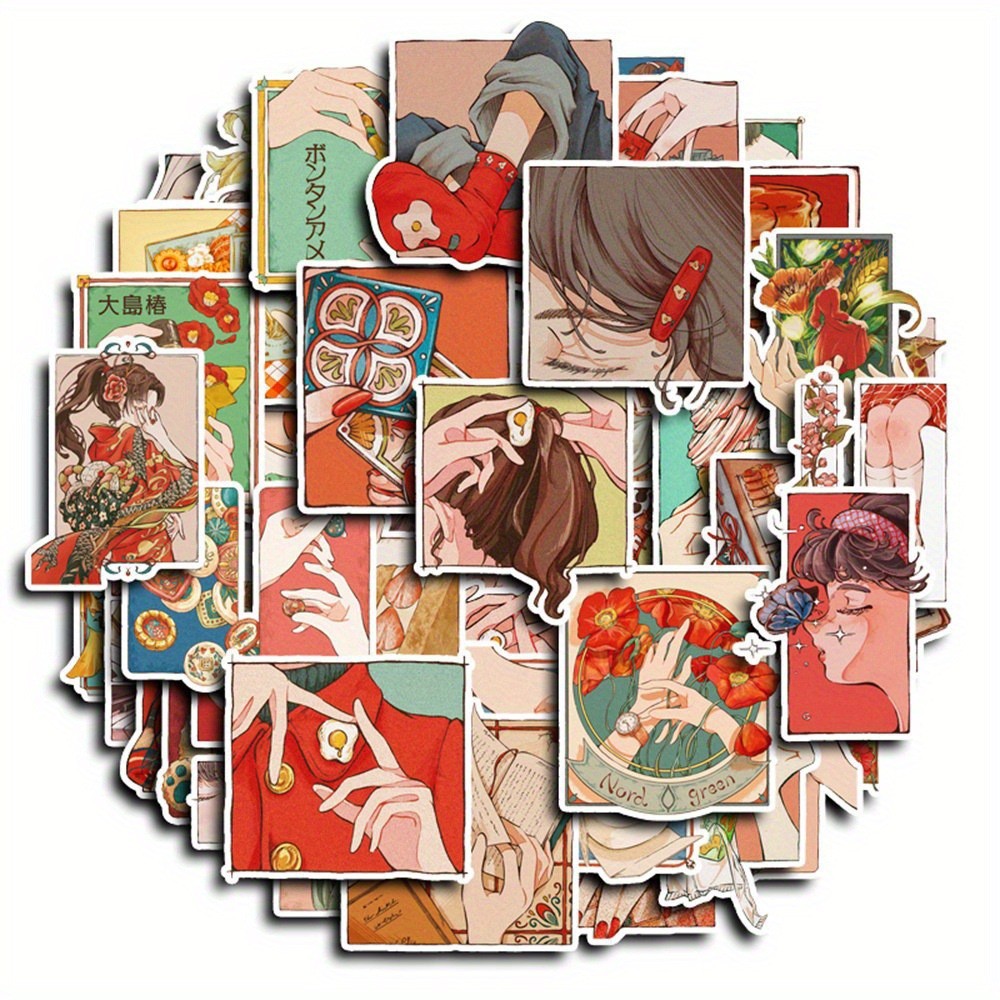 สติกเกอร์สไตล์วินเทจแบบญี่ปุ่น - Japanese Lifestyle Store บทวิจารณ์และราคา