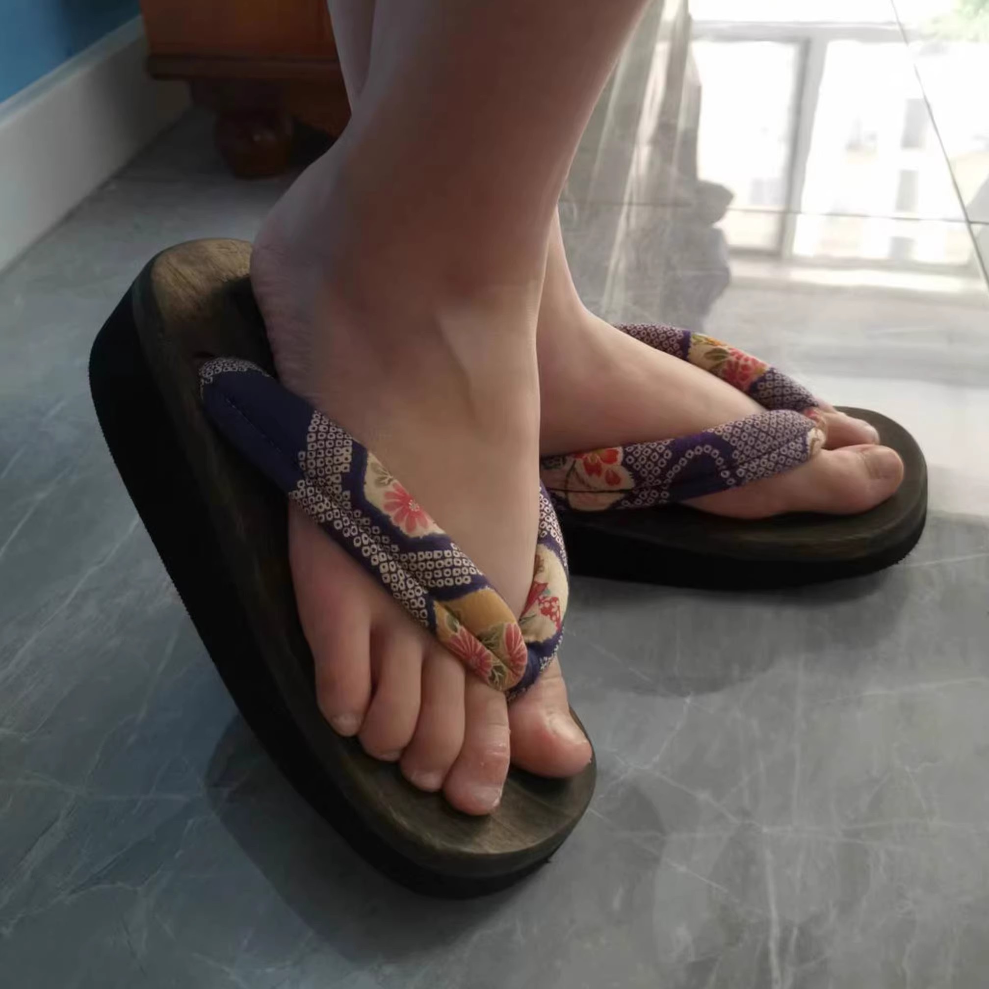 รองเท้าคอสเพลย์ผู้หญิง ส้นกลาง - Geta Wooden Sandal บทวิจารณ์และราคา