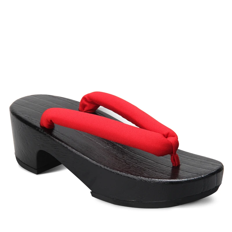 รองเท้าแตะไม้ทรงพระจันทร์เสี้ย - Geta Wooden Sandal บทวิจารณ์และราคา
