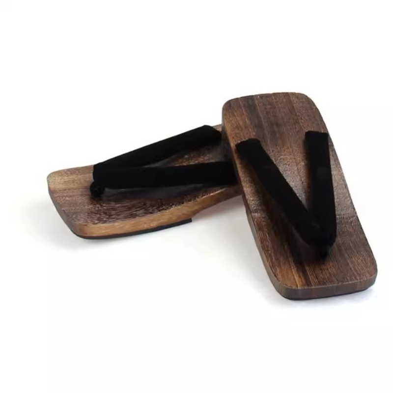 รองเท้าแตะผู้ชายสีดำแบบคอสเพลย - Geta Wooden Sandal บทวิจารณ์และราคา