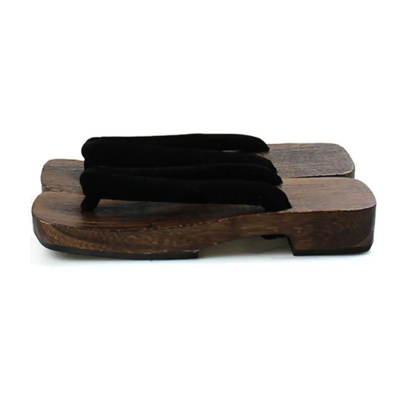 รองเท้าแตะผู้ชายสีดำแบบคอสเพลย - Geta Wooden Sandal บทวิจารณ์และราคา