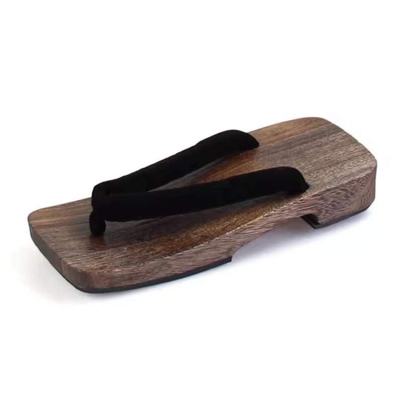 รองเท้าแตะผู้ชายสีดำแบบคอสเพลย - Geta Wooden Sandal บทวิจารณ์และราคา